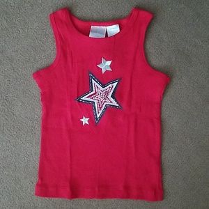 KOALA Red Tank Top with Star Graphic Size 36 Mos.